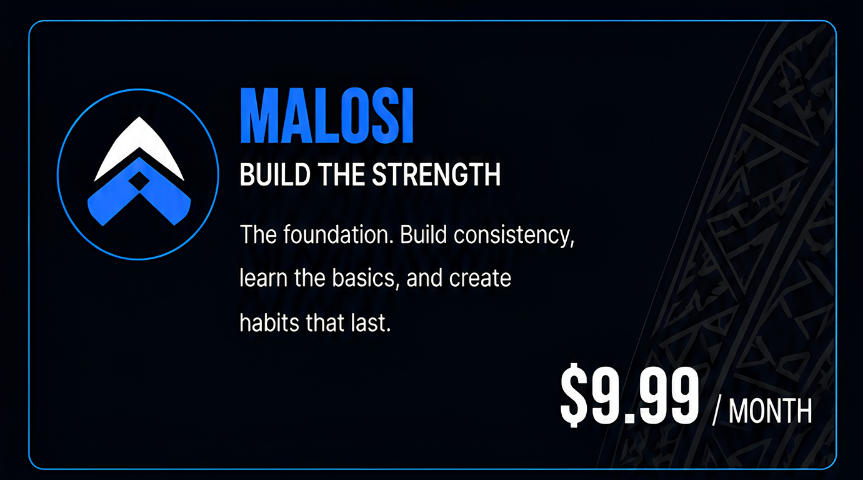 Malosi membership — build consistency, learn the basics, and create lasting habits